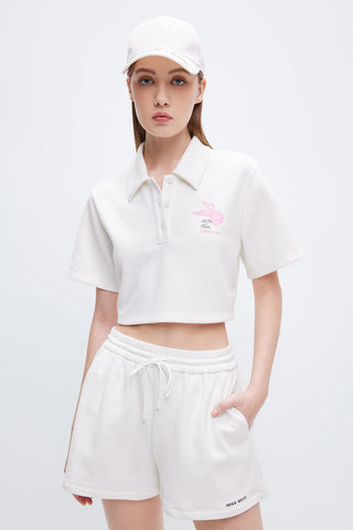 Miss Sixty x ANDRÉ SARAIVA Capsule Collection Motif Cropped Polo
