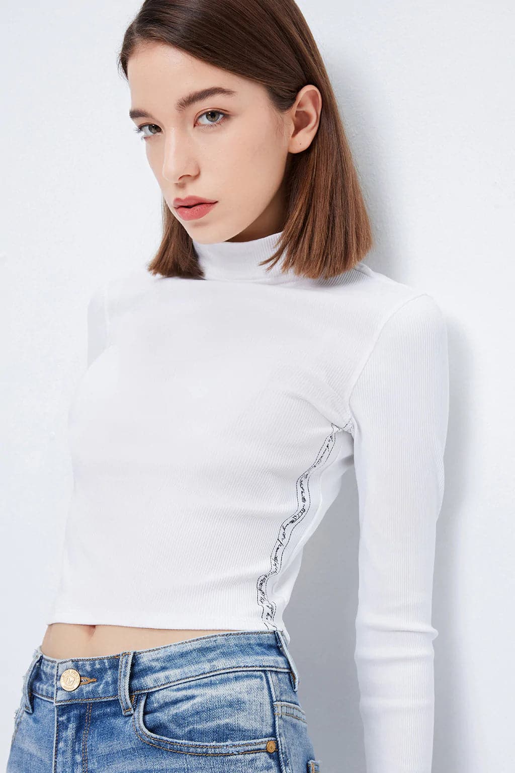 Lettuce edge turtleneck hot sale