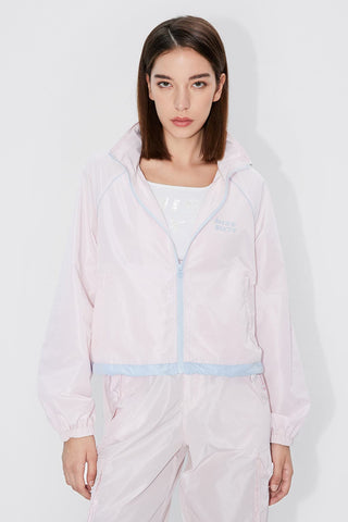 Hooded Zipped Sporty Windproof Jacket