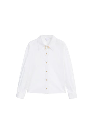 Long Sleeves Shirt With Gold Buttons