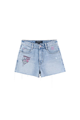 Miss Sixty x ANDRÉ SARAIVA Capsule Collection Ripped Denim Shorts