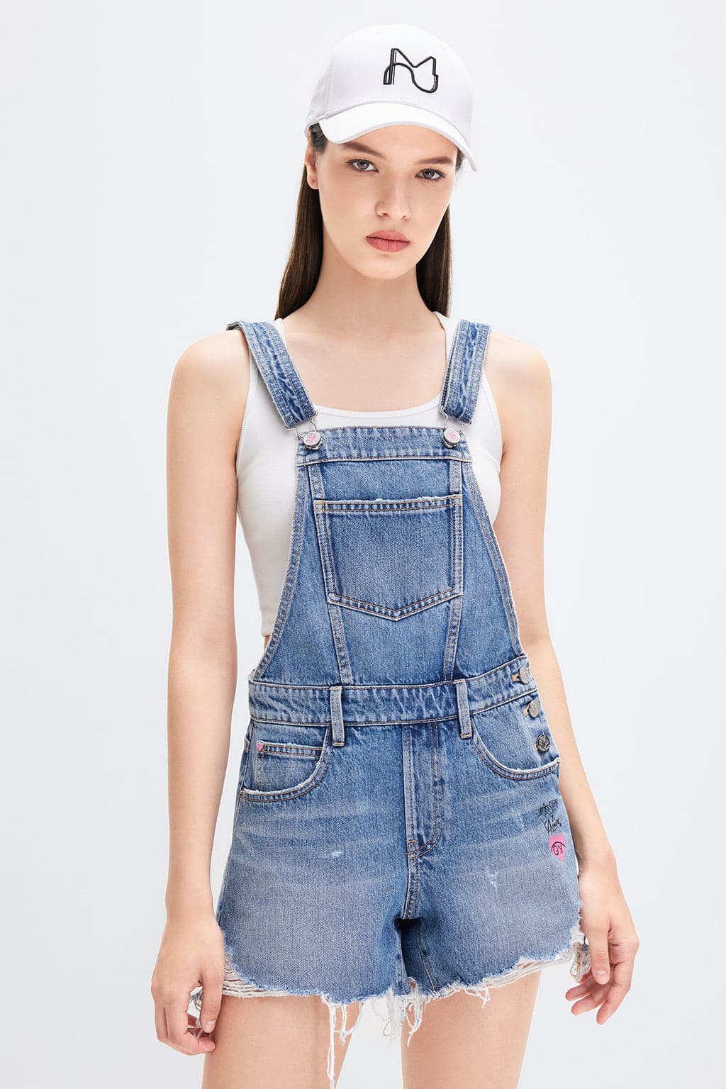Miss Sixty x ANDRÉ SARAIVA Capsule Collection Ripped Denim Jumpsuit ...