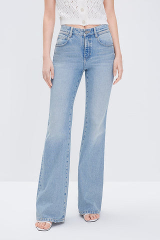 Flared Jeans With Beaded Embellishment
