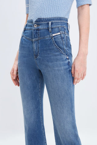 Stretchy Jeans With Silk