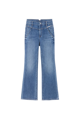 Stretchy Jeans With Silk