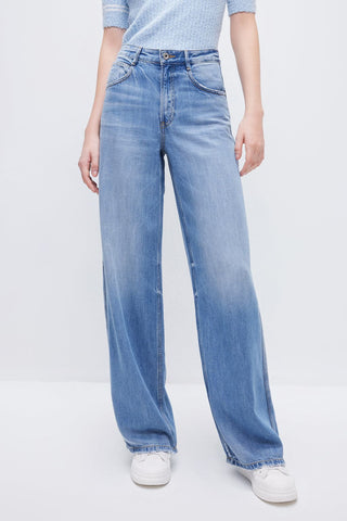 Relaxed Fit Denim Jeans With Tencel Drape