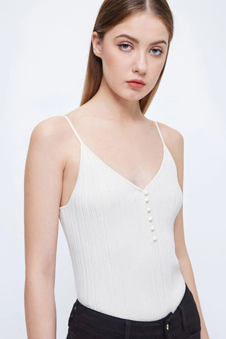 Knitted Camisole With Buttons