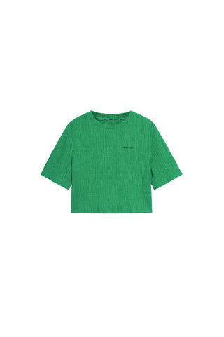 Green Slim-fit Stretchy T-shirt