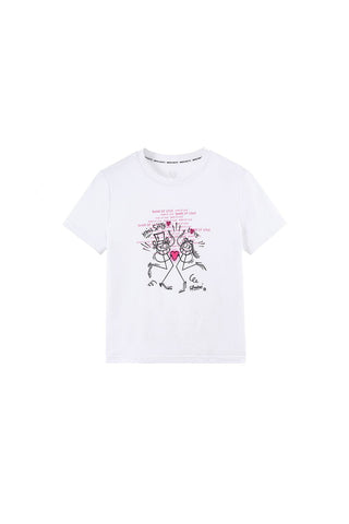 Miss Sixty x ANDRÉ SARAIVA Capsule Collection Neon Graphic Short Sleeves T-Shirt
