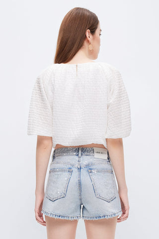 French Style Puff Sleeve Shirt