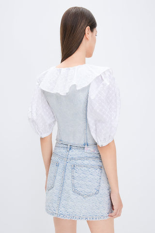 French Doll Collar Panel Shirt