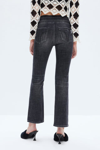Vintage Black High Waist Bootcut Jeans