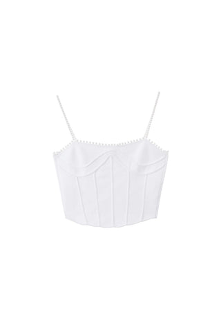 Angel Collection Pearl Strap Elastic Tank Top