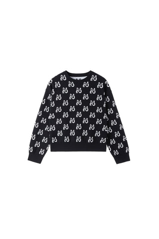 Cropped Wool-Blend Crewneck Sweater