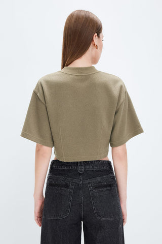 Retro Sports Cropped Crewneck Sweatshirt