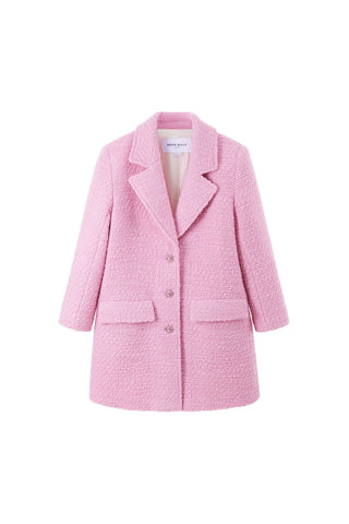 Woolen Coat With Suit Collar