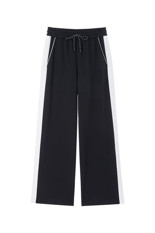 Striped Track Pant With Elastic Waist