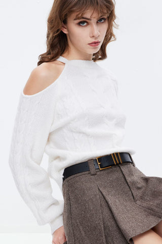 Sexy Off-Shoulder Knit Top
