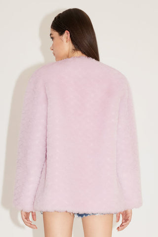 Elegant Light Pink Wool Coat