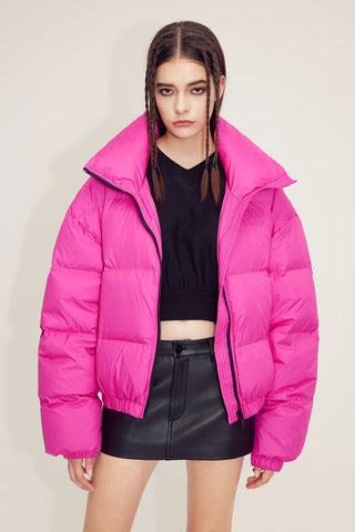 Short Zipper Down Jacket