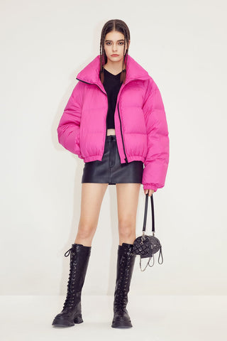 Short Zipper Down Jacket