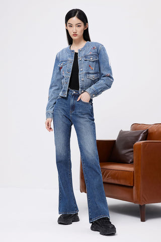 Angel Collection Denim Jacket With Extra Layer