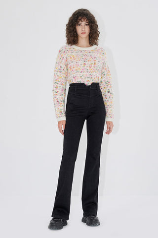 Slight Flared Cashmere Jeans