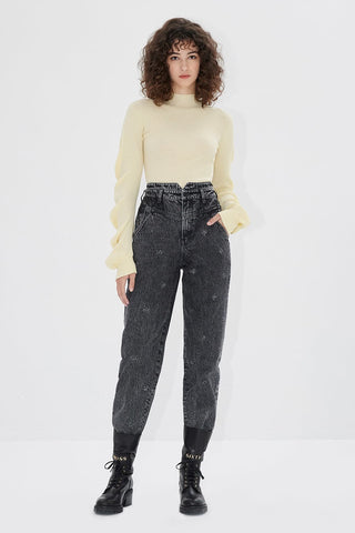 Turtleneck Slim-Fit Knit Wear